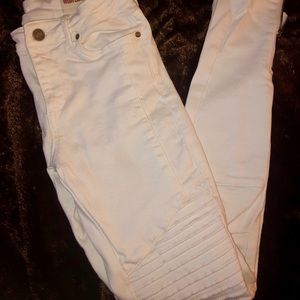 Wishlist White Moto Jeans